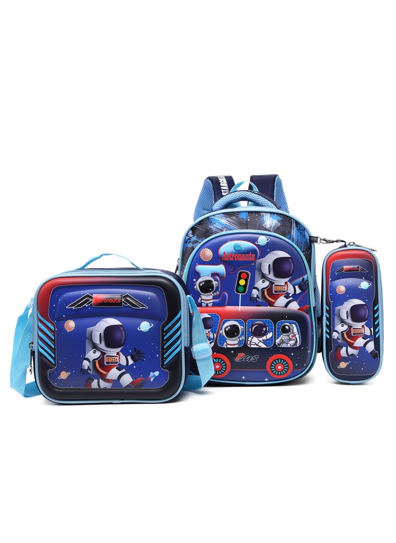 Stargold Baby Backpack 3Pcs Combo For Baby Girl With Adjustable Strap For School 12 Inch  - Image 1