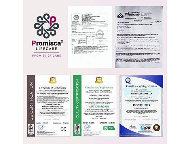PROMISCA Kids N95 Face Mask Small Size (Pack of 5) with 5 Layered Filtration and Genuine Melt Blown (Pack of 5, Black Small) - Image 4