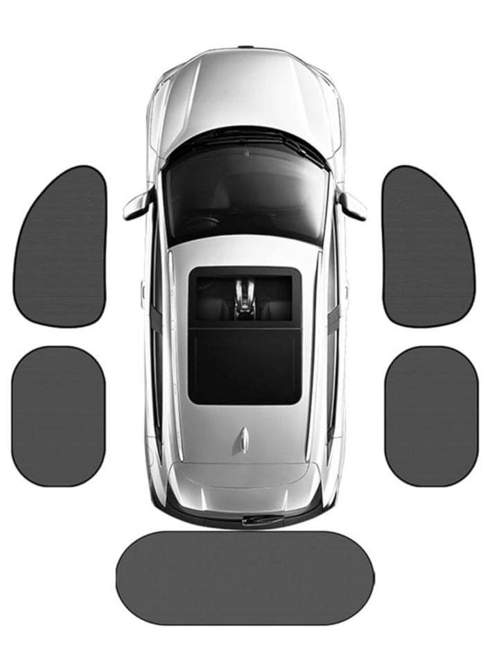 Car Window Shade，Car Privacy Sunshade， 7D Breathable Carbon Yarn Magnetic Window Windshield Sunshade, Reusable Washable Sunshade, Suitable For Most Cars, Vehicles, SUV. - Image 1