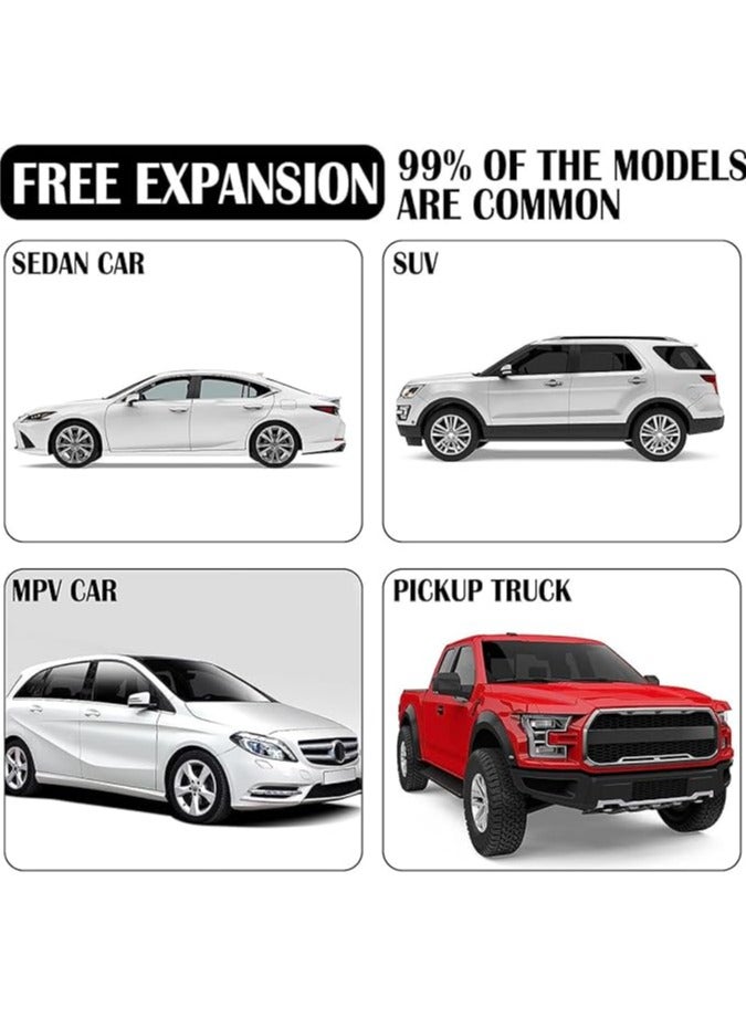 Car Window Shade，Car Privacy Sunshade， 7D Breathable Carbon Yarn Magnetic Window Windshield Sunshade, Reusable Washable Sunshade, Suitable For Most Cars, Vehicles, SUV. - Image 4