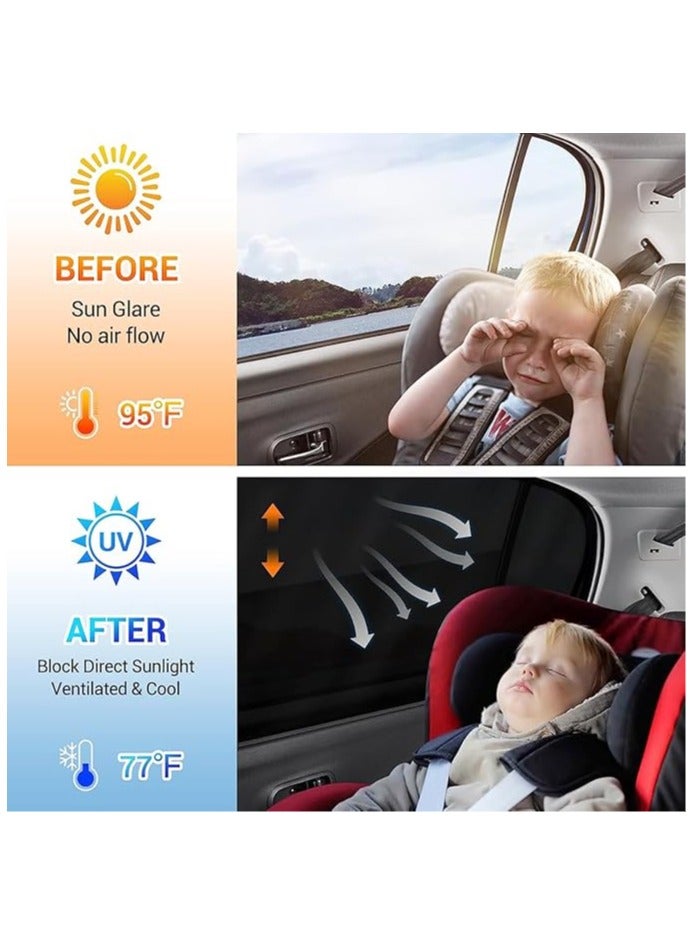 Car Window Shade，Car Privacy Sunshade， 7D Breathable Carbon Yarn Magnetic Window Windshield Sunshade, Reusable Washable Sunshade, Suitable For Most Cars, Vehicles, SUV. - Image 5