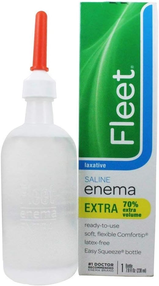 Fleet Laxative Saline Extra Enema for Adult Constipation 78 fl oz Bottle 2 Pack