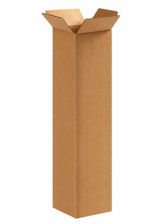 Aviditi 4416 Tall Corrugated Cardboard Box 4 L X 4 W X 16 H Kraft For Shipping Packing And Moving (Pack Of 25) - Image 1