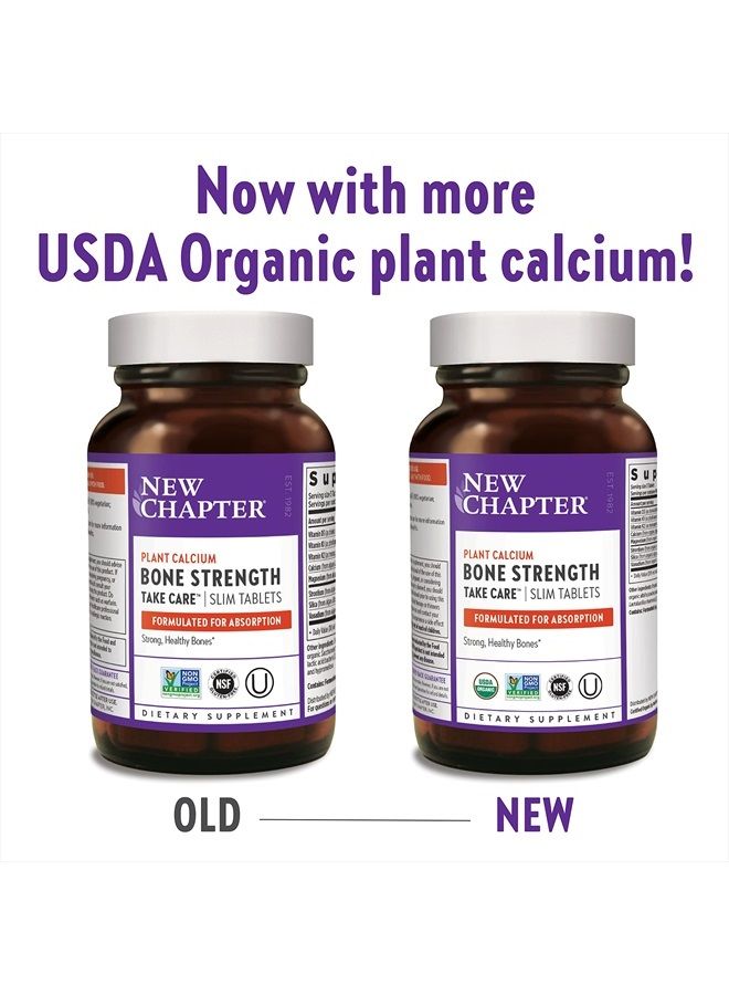 New Chapter Calcium Supplement - Bone Strength Whole Food Calcium with Vitamin K2 + D3 + Magnesium, Vegetarian, Gluten Free 90 Count (1 Month Supply) - Image 2