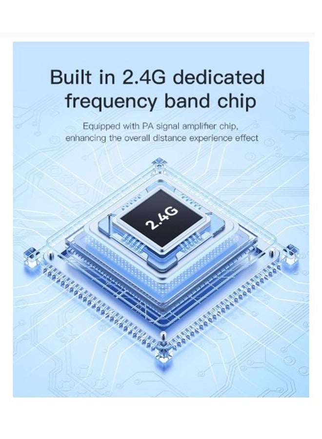 يسيدو ميكروفون لاسلكي محمول KR12 لنقل الصوت بزاوية 360 درجة ومنفذ إرسال من ip وميكروفون MEMS لاسلكي - Image 3