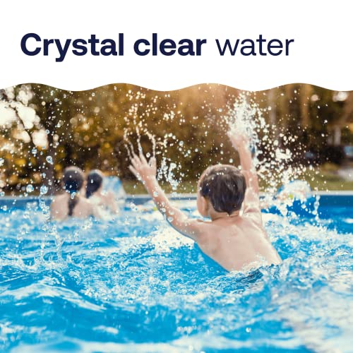 HTH 42047 أقراص كلور 1" للعناية بالحمام السباحة، مطهر حمام السباحة مع مضافات توضيحية - يقضي على البكتيريا والطحالب، يجعل الماء نظيفًا وشفافًا، يطهر ويحمي - يذوب ببطء، 5 أرطال - Image 4