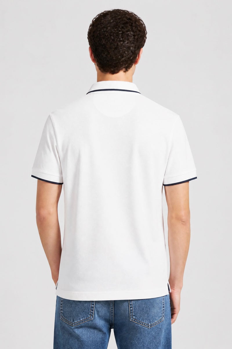 La Martina Men Regular Fit Embroidered Logo Short Sleeve Polo Shirt, White - Image 2