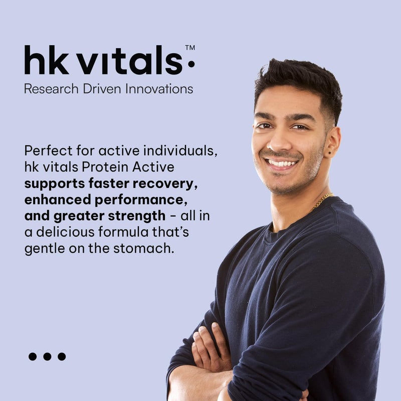 hk vitals Protein Active (Chocolate, 400g / 0.88lbs) | All in One - Image 3