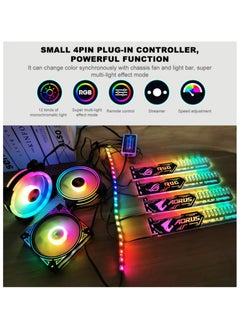 Generic Graphics Card Bracket 25cm Companion Horizontal Mount Led Strip Light-Emitting Chassis Decorative RGB Graphics Card Bracket  - Image 1