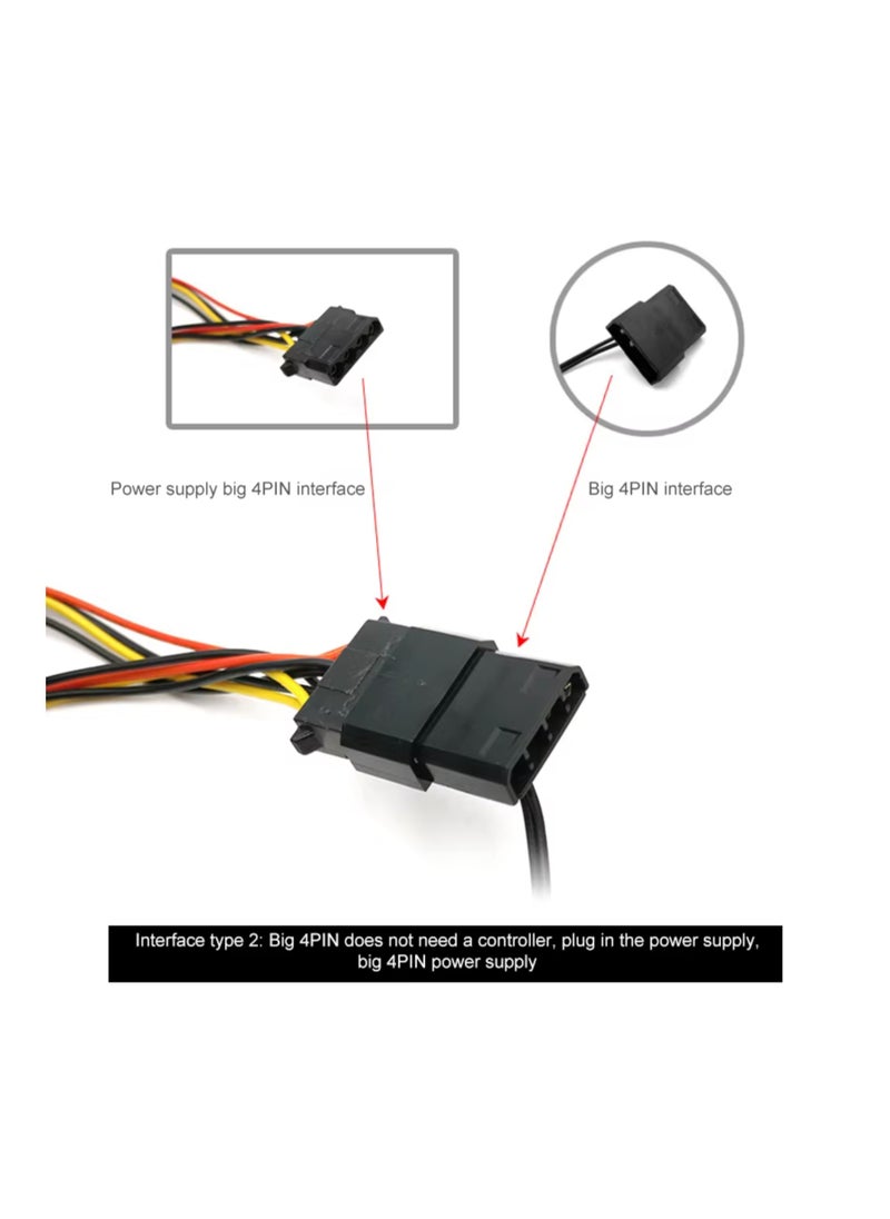 Generic Graphics Card Bracket 25cm Companion Horizontal Mount Led Strip Light-Emitting Chassis Decorative RGB Graphics Card Bracket  - Image 2