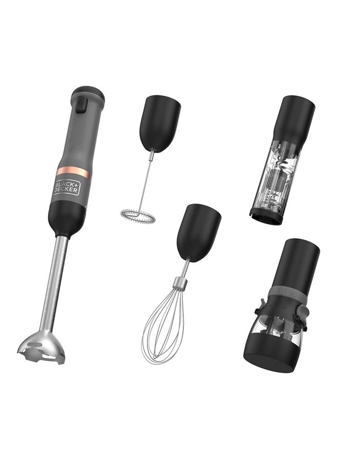 BLACK+DECKER Kitchen Hand Blender With Measuring Cup BCKM1016KSB-GB Black/Silver - Image 1