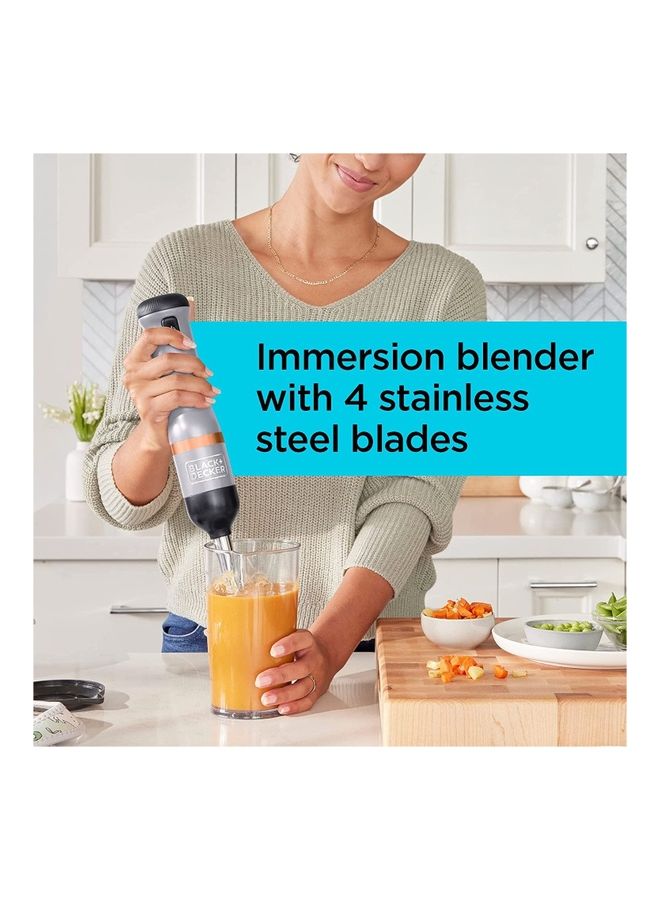 BLACK+DECKER Kitchen Hand Blender With Measuring Cup BCKM1016KSB-GB Black/Silver - Image 5