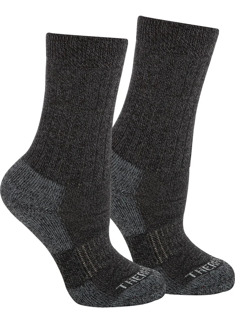 Thermoform Long Black Unisex Kids Outdoor Socks