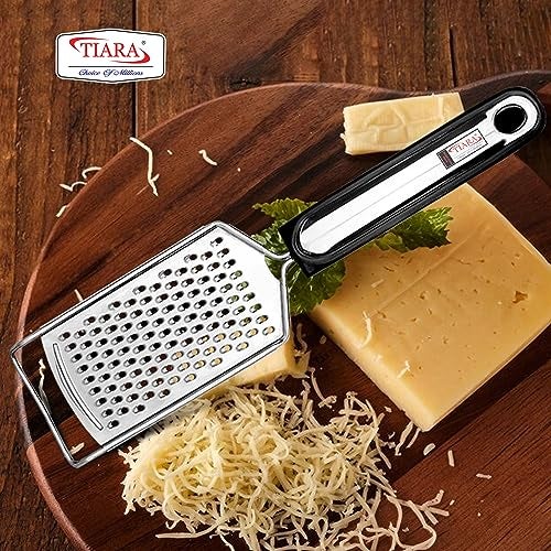 TIARA Express Cheese Grater Stainless Steel, Lemon Zester for Kitchen- Cheese, Lemon, Coconut, Ginger, Garlic, Chocolate, Vegetables & Fruits Shredder - Image 5