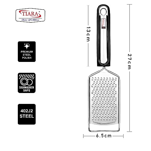 TIARA Express Cheese Grater Stainless Steel, Lemon Zester for Kitchen- Cheese, Lemon, Coconut, Ginger, Garlic, Chocolate, Vegetables & Fruits Shredder - Image 2