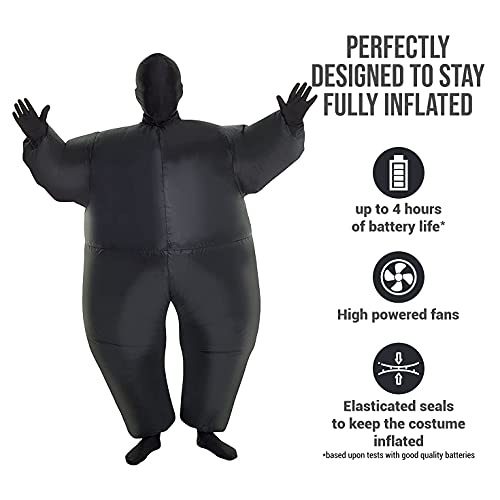 Morph Black Inflatable Costume Kids, Black Suit Halloween Costume Blow Up Kids, Megamorphs Inflatable Black Costume - Image 3