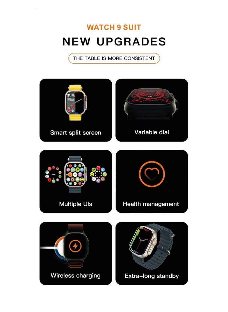 AROAQ Wireless Charging Bracelet And Earphone Ultra Smart Watch Waterproof Heart Rate Blood Pressure Monitor Healthy Life Sport Long Standby IOS Android - Image 2