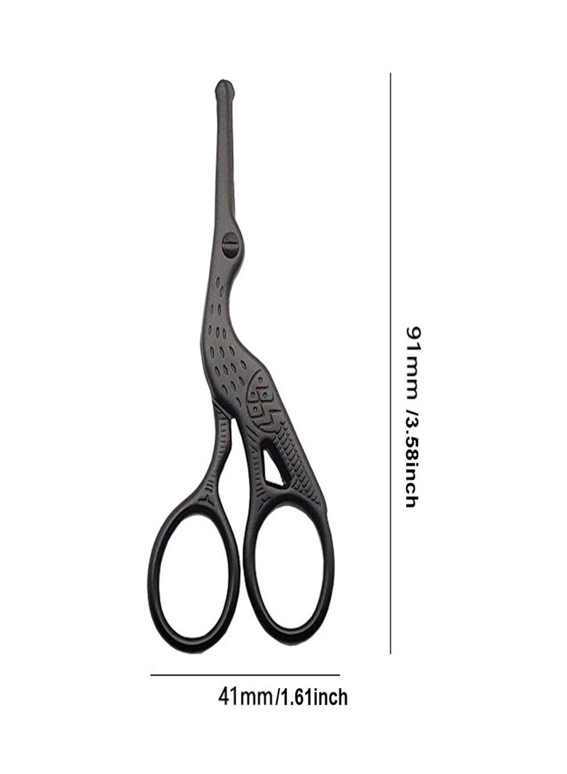 Hair Scissors Scissors Scissors Bag Nose Steel Scissors Stainless Eyebrow Beauty Tools - Image 2
