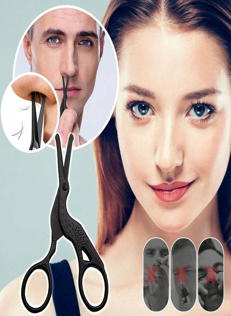 Hair Scissors Scissors Scissors Bag Nose Steel Scissors Stainless Eyebrow Beauty Tools - Image 3