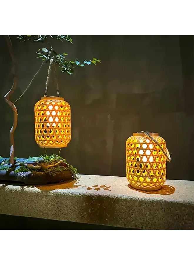 Solar Lantern LED Solar Powered Outdoor Garden Lights Auto On Off Weather Resistant - Image 2