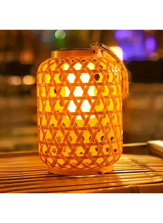 Solar Lantern LED Solar Powered Outdoor Garden Lights Auto On Off Weather Resistant - Image 1