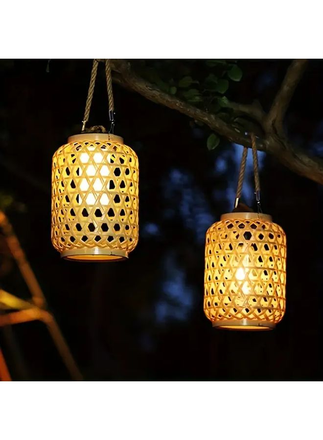 Solar Lantern LED Solar Powered Outdoor Garden Lights Auto On Off Weather Resistant - Image 5