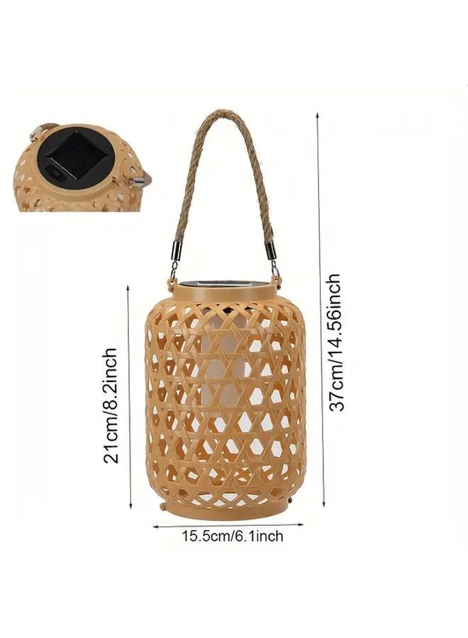 Solar Lantern LED Solar Powered Outdoor Garden Lights Auto On Off Weather Resistant - Image 4