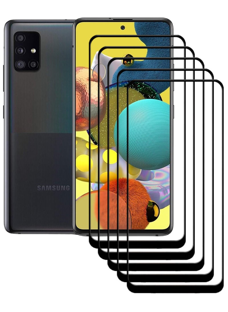 ACLIX 5 Pieces Antistatic ESD Dustproof Premium Quality High Definition Tempered Glass Screen Protector Designed For Samsung Galaxy A51 - Image 1