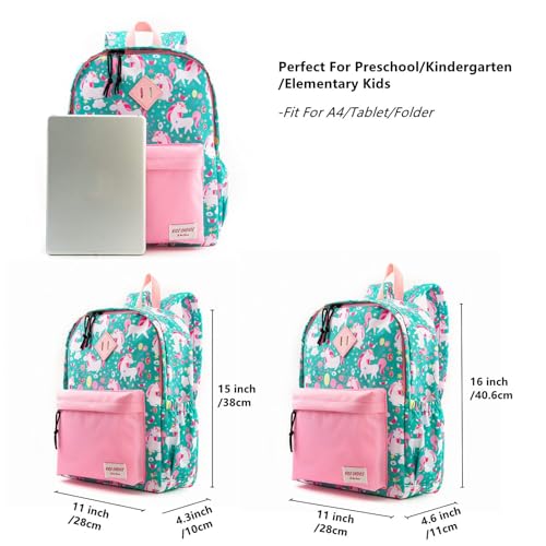 NICE CHOICE Kindergarten Backpack Preschool Little Kid Toddler School Backpacks for Boys and Girls with Chest Strap(16inch, Unicorn) - Image 4