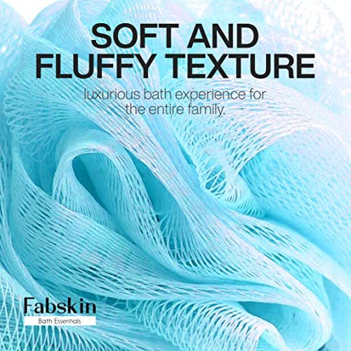 FABSKIN Loofah for Bathing | Bath Shower Loofah Sponge Scrubber Exfoliator for Women and Men | Bathing Sponge | Body Wash Scrub for Bathing | Bath Scrubber For Body (BLUE) - Image 5