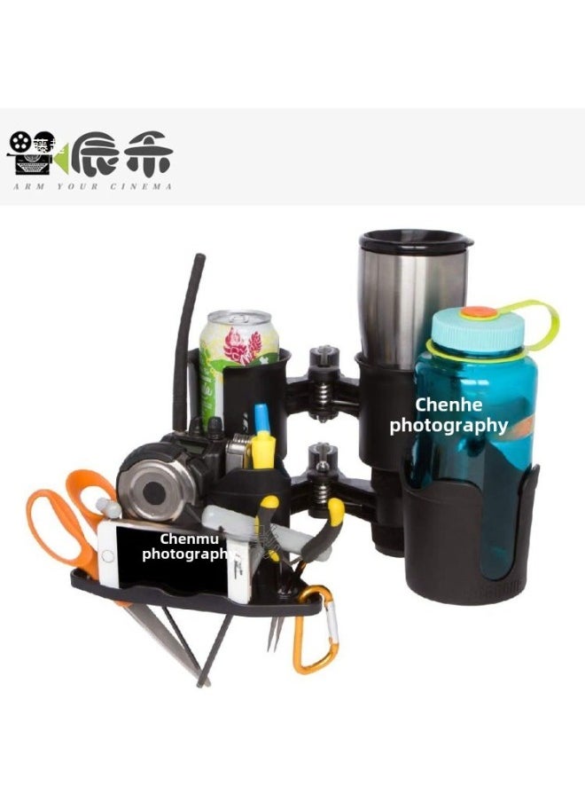 ماركة غير محددة حامل أكواب سيارة مخرج BT.ROBOCUP حامل أكواب ضوء تسجيل الممثل مجموعة شبكة صيد خارجية بث مباشر أحمر - لون الجسم: حامل أكواب أخضر  - Image 5