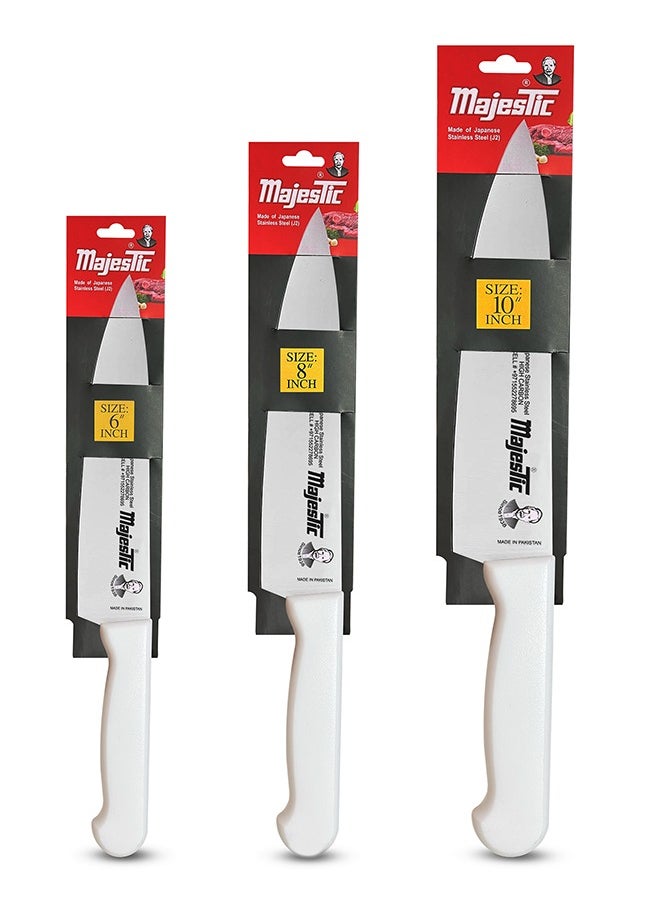 Majestic 6-Inch Chef Knife – Japanese High Carbon Stainless Steel, Razor-Sharp Edge, Ergonomic Non-Slip Handle, Safe Bolster & Heel – Ideal for Precision Cutting, Chopping, Slicing & Dicing – Dishwasher Safe