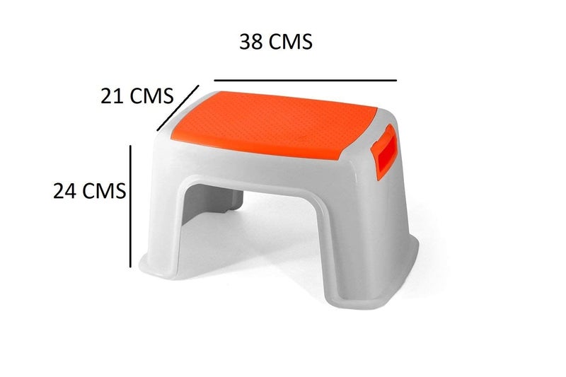 GRAZIA TOTO- Bathroom Stool- Non-Slip, Stylish & Durable for Comfortable Seating & Easy Reach | Perfect for Showers, Sinks & Bath Time - Image 2
