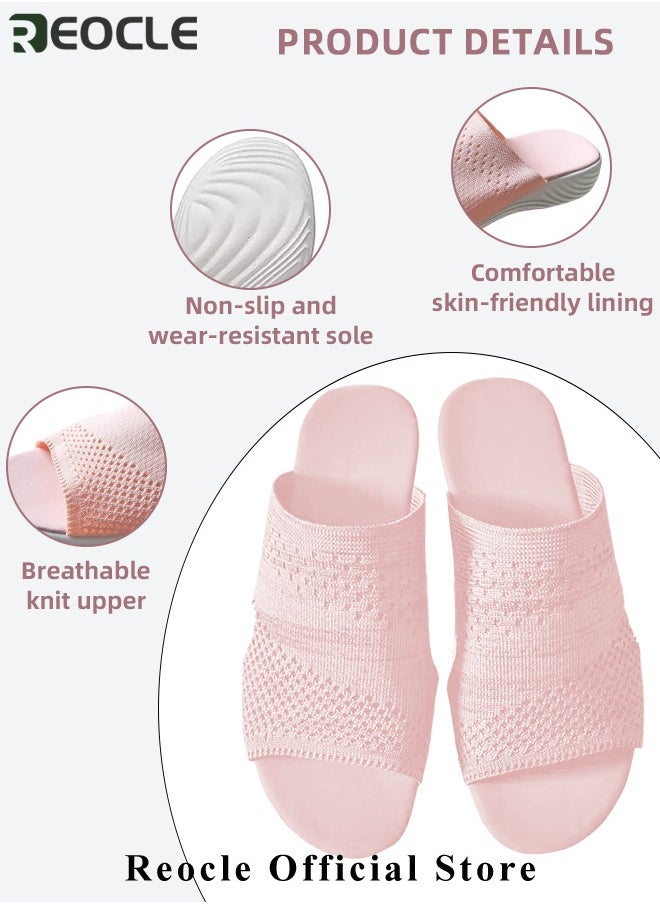 REOCLE - Women's Platform Sandals Stretch Orthopedic Sandals Open Toe Breathable Platform Shoes Beach Slippers Washable Slippers Comfort Walking Wedges - Image 1