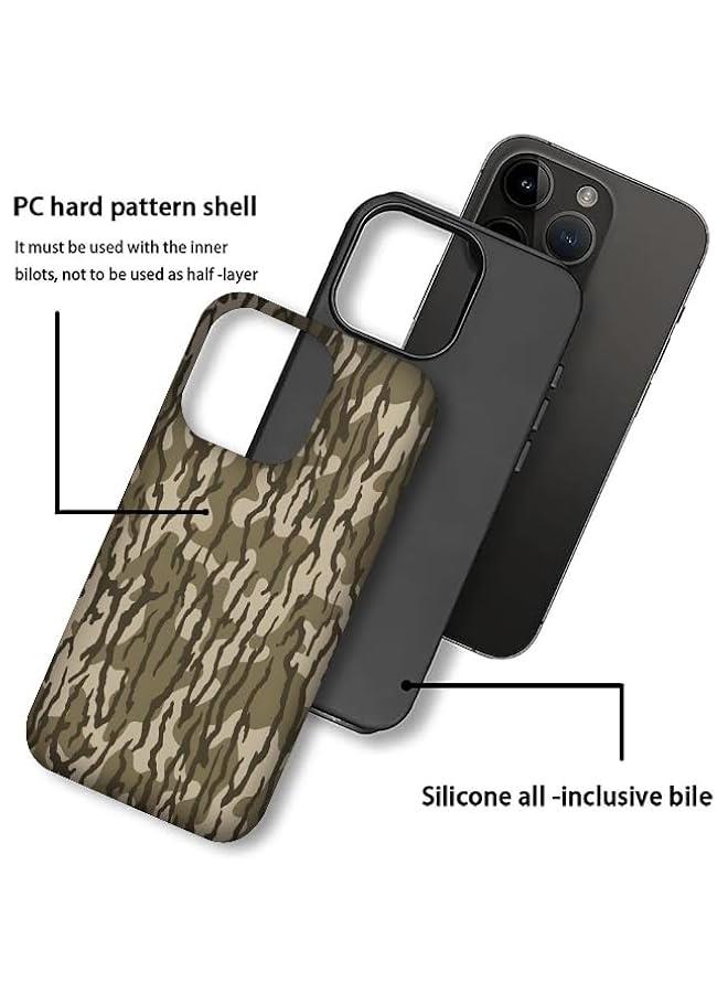 Arabest Case Compatible with iPhone 14 Pro,Camo Camouflage Phone Case Hybrid 2-Layer Hard Shell,Shockproof Soft for Girl Women Boy Men - Image 3