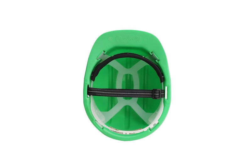 KARAM PN501 Safety Helmet for Men Industrial and Construction Use| Manual Adjustment Type with Adjustable Chin Strap| Triple Corrugation and is Certified Safety Helmet Mint Green - Image 4