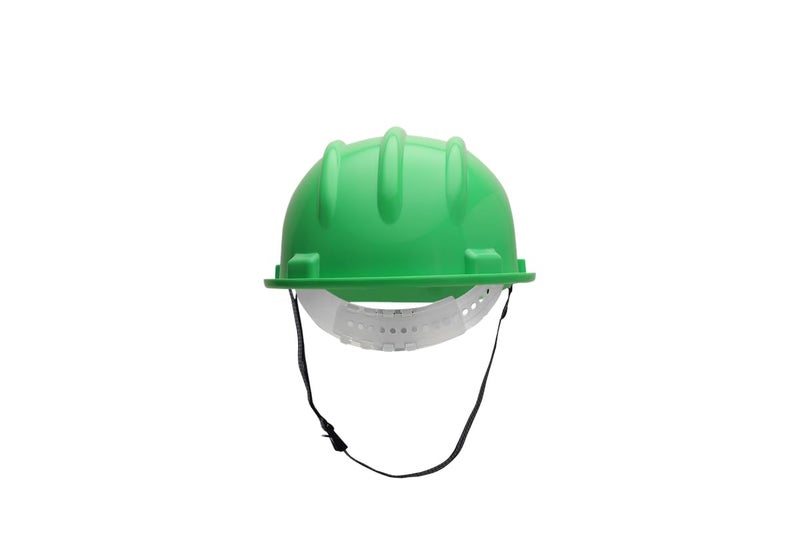 KARAM PN501 Safety Helmet for Men Industrial and Construction Use| Manual Adjustment Type with Adjustable Chin Strap| Triple Corrugation and is Certified Safety Helmet Mint Green - Image 2