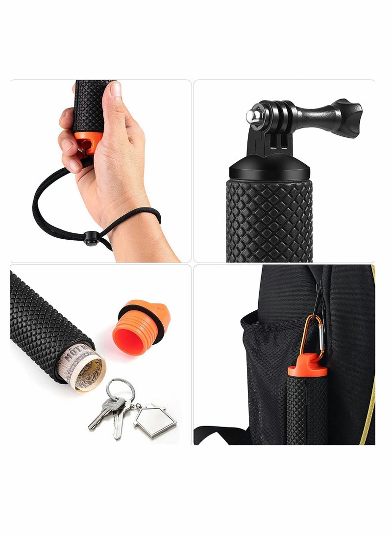 KASTWAVE Floating Hand Grip for Hero 10/9/8/7/6/5/4/3/3+/2/1/Session Black Silver, Camera Handler & Handle Mount Accessories Kit - Image 5