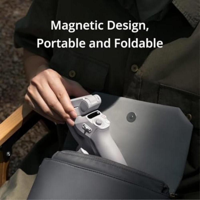OSMO Mobile SE 1-unit vlogging stabilizer for YouTube and TikTok creators, aluminum alloy body, smooth 3-axis stabilization, black, includes official UAE warranty support - Image 2
