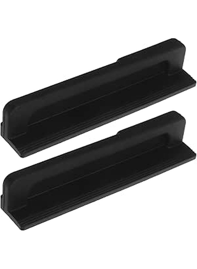 Hands Free Cabinet Foot Pull Handle 2Pcs Touchless Black For Kitchen Trash Bins Drawers - Image 1
