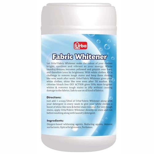 Urba Fabric Whitener 750 gm | Detergent Add-On Powder | Whites like new | Stain Remover | Chlorine Bleach Free | Suitable with all Washing Detergent Powders and Liquids - Image 2