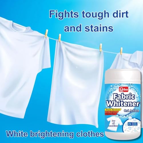 Urba Fabric Whitener 750 gm | Detergent Add-On Powder | Whites like new | Stain Remover | Chlorine Bleach Free | Suitable with all Washing Detergent Powders and Liquids - Image 5
