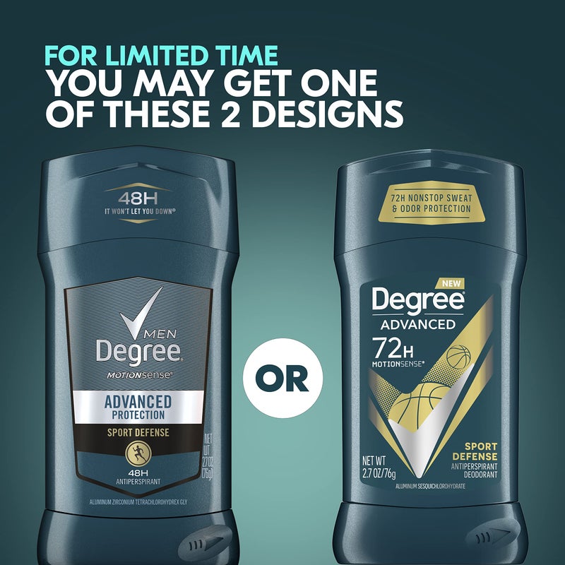 Degree Advanced Protection Antiperspirant Deodorant Sport Defense 4 count 72-Hour Sweat and Odor Protection Antiperspirant For Men With MotionSense Technology 2.7 oz - Image 2