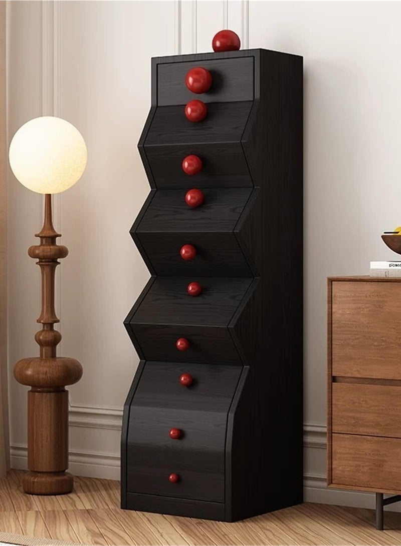 Solid Wood Retro Style Display, Multifunctional And Artistic French Living Room Storage Space - Image 1