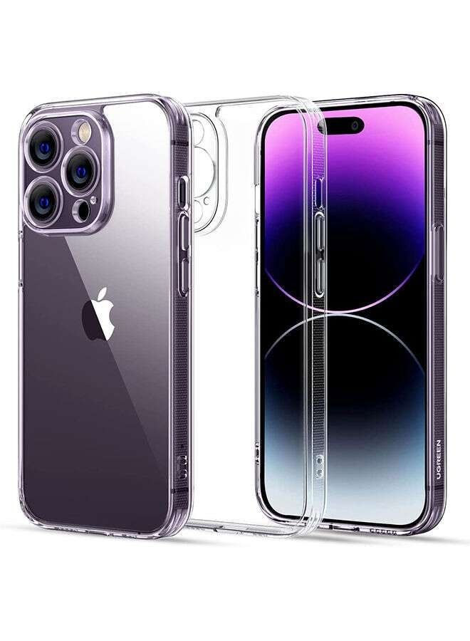 iPhone 14 Pro Max Case 6.7 inch Anti-Yellowing Military Back Hard Anti-Explosion Back Ultra Thin Case Anti-Drop Shockproof Protection Full Coverage Lens Clear Case iPhone 14 Pro Max Cover Clear - Image 1