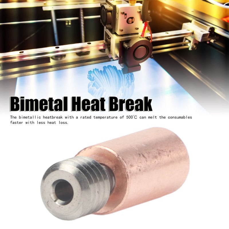 Bimetal Heat Break 5PCS Smooth Style for Prusa I3 MK3 MK3S 3D Printer Accessories - Image 3