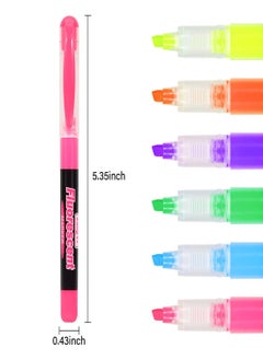 Y&D Highlighters, 12Pcs Neon Colors Chisel Tip, Marker Pen for Highlight Art Greeting Card Gift Writing Drawing Pens Journaling Note Taking College Preppy School Supplies 6  - Image 5
