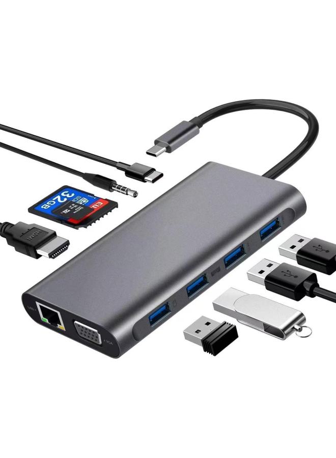نيوترل محطة توسعة USB متعددة الوظائف لـ Huawei وMacbook وApple iPad - محطة إرساء سداسية في واحد من نوع Type-C - Image 1