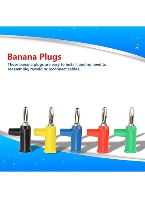 10Pcs/lot 4mm Banana Side Stackable Solderless Connector Red/Green/Blue 10Pcs/lot 4mm Banana Side Stackable Solderless Connector Red/Green/Blue