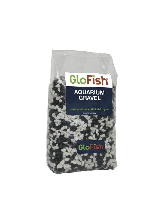 Glofish Aquarium Gravel, Black with White Fluorescent, 5-Pound Bag - Image 1